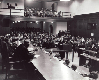 Dr. Boettcher, Carl Krauch’s defense counsel in the I.G. Farben Trial at Nuremberg
'© National Archives, Washington, DC